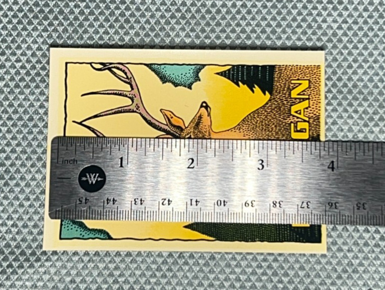 Vintage Michigan Buck Decal in Original Sleeve by Duro Decal Co., Chicago, IL