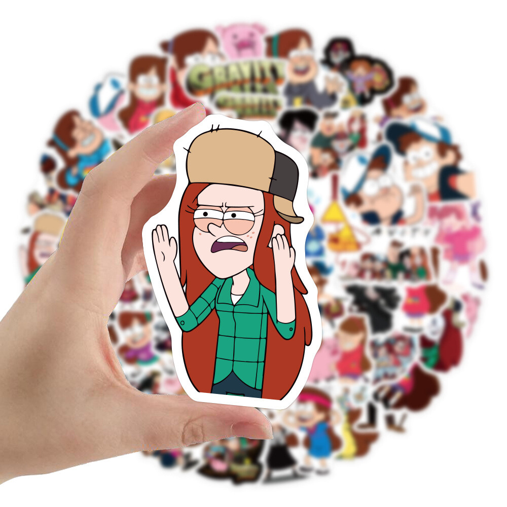 100Pcs Gravity Falls Sticker Teens Girls Scrapbooking Water Bottles Waterproof