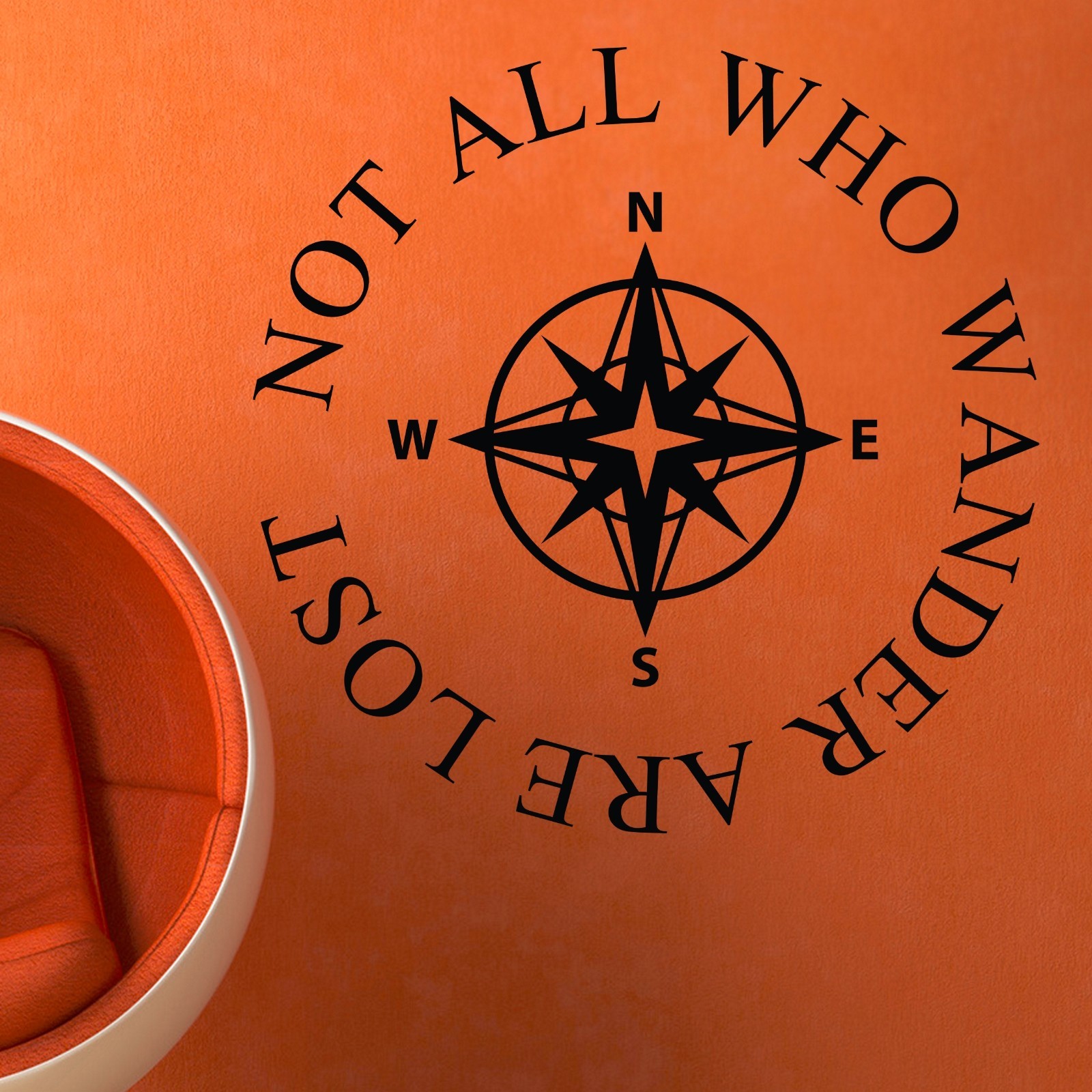 Not All Who Wander Are Lost -Wall Vinyl Decal Sticker Travel Camper Decal Bumper