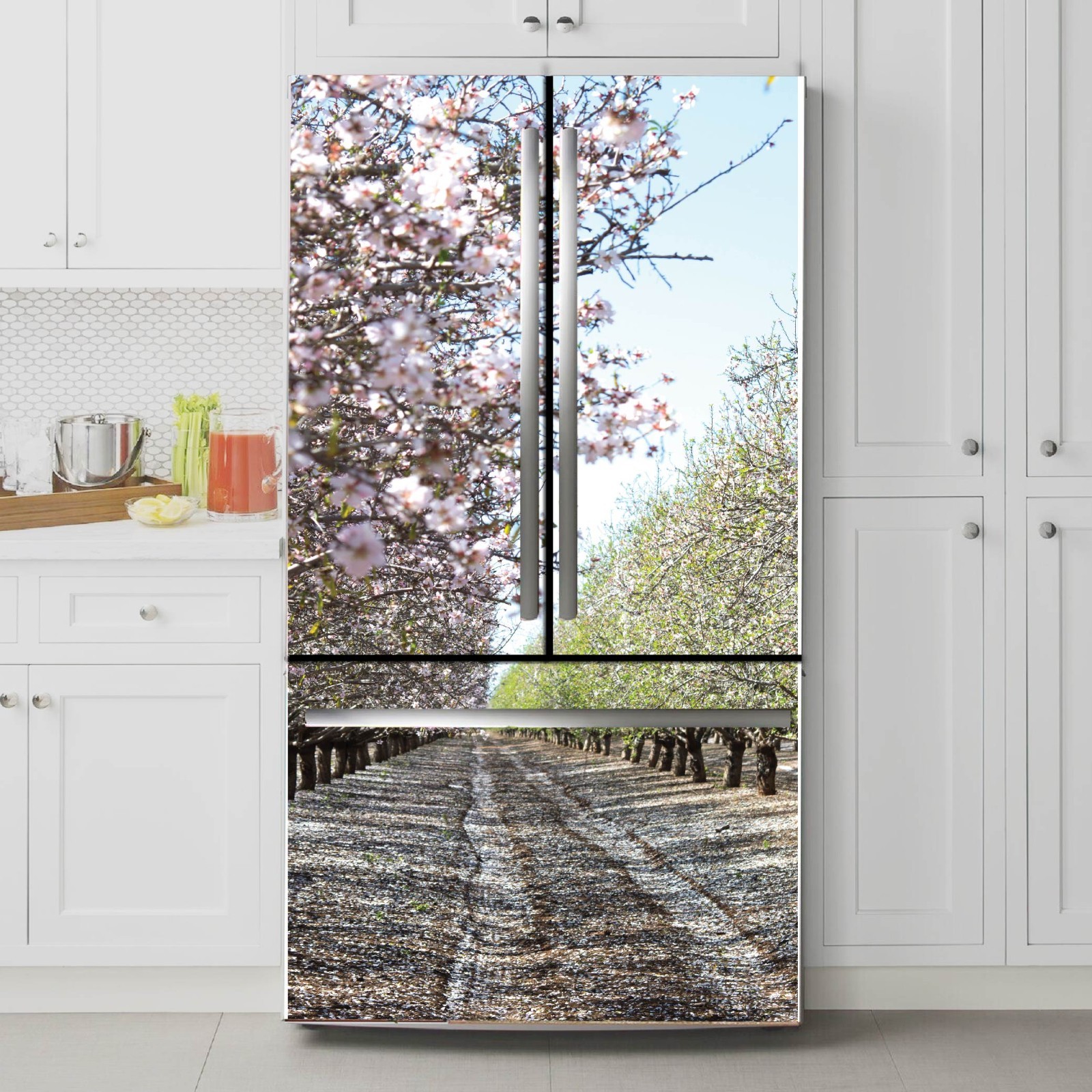 Refrigerator Wrap Vinyl Peel and Stick Appliance Cover
