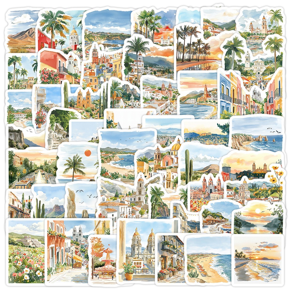 50pcs Waterproof Vinyl Stickers Mexican Hispanic Latino Luggage Phone Laptop Car