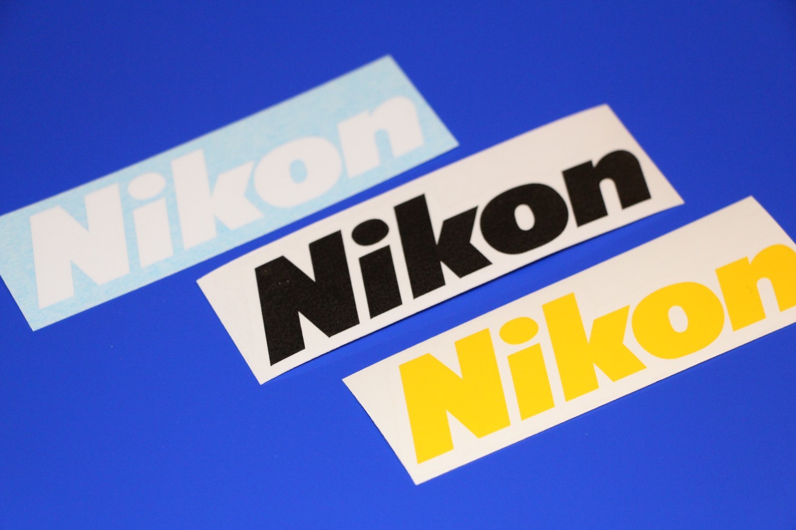 (PAIR) Nikon Logo Decal Vinyl Sticker Camera Camcorder Photography DSLR Photo