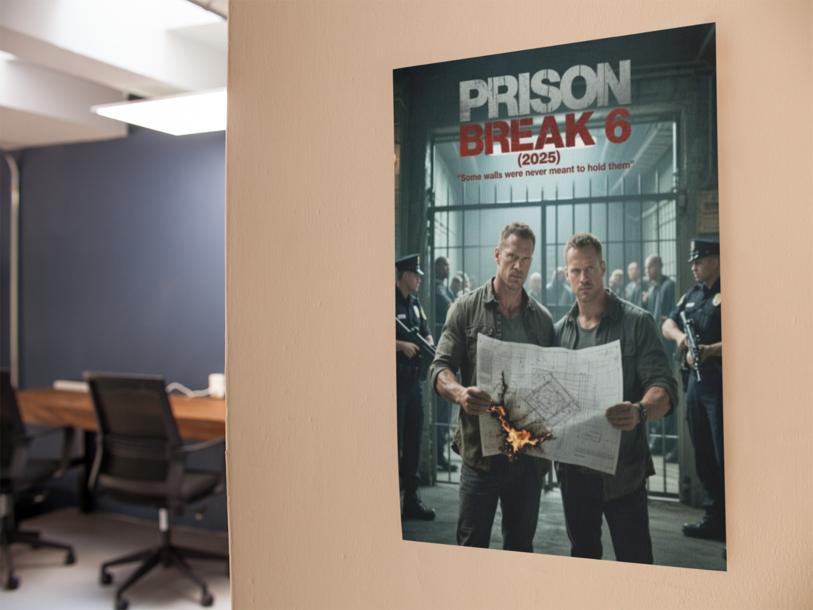 Crime Drama TV Series Style Wall Vinyl Decal Poster Print Removable Adhesive