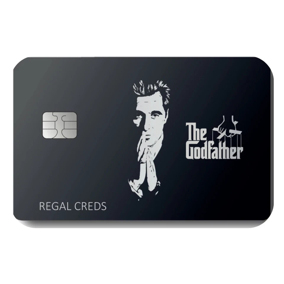2-Pack Italian Crime Boss Credit Card Skin | Classic Gangster Movie Decal