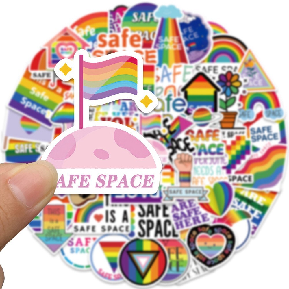 200 pcs LGBTQ Pride Stickers, Gay Lesbian Equal LOVE Waterproof