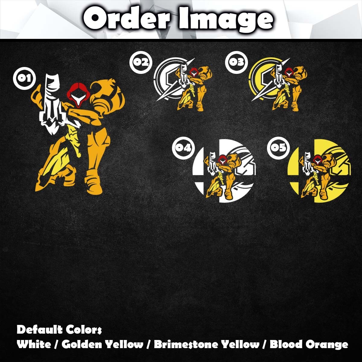 Samus Metroid Vinyl Decal Sticker (Nintendo VideoGame Car Laptop PC Tower Decor)