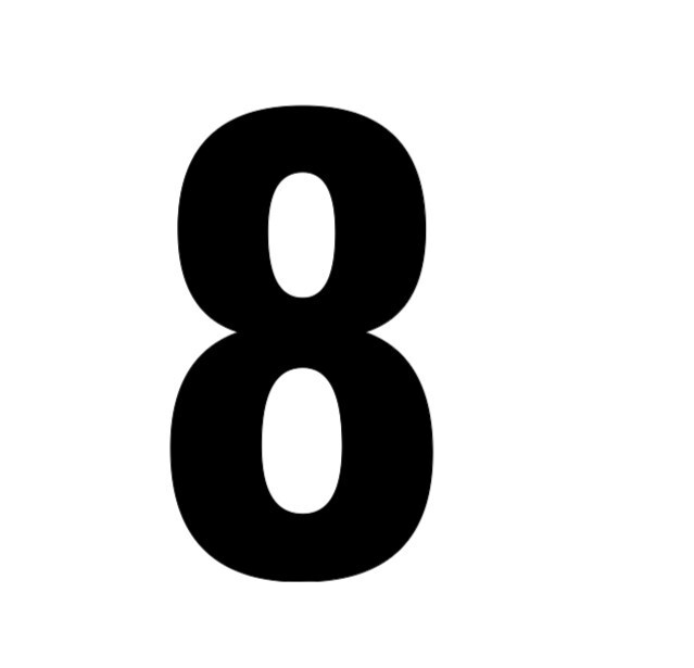 Choice BIG 5" Street Address Mailbox House Home Number Sticker Decals