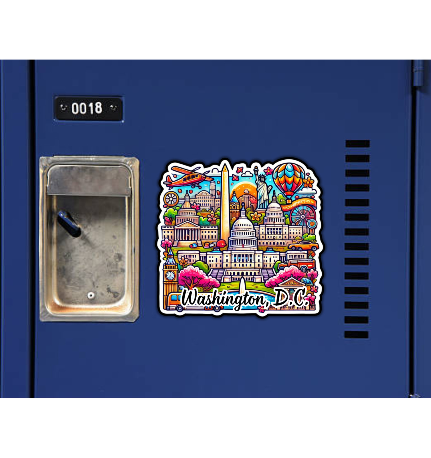 Washington DC Fridge Magnet or Laptop Sticker