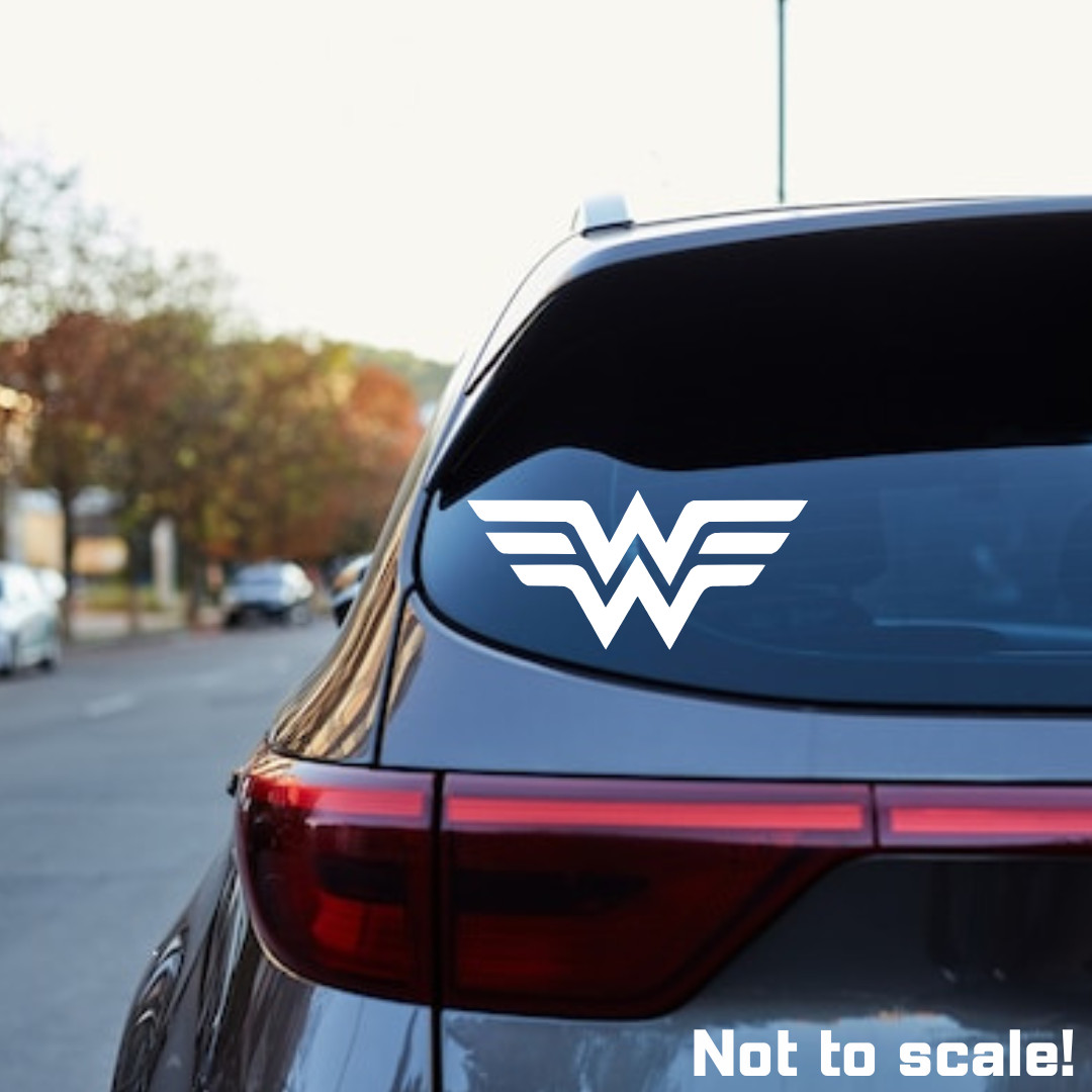 Wonder Woman Vinyl Decal – Batman, Justice League – Car, Tablet, Laptop Sticker