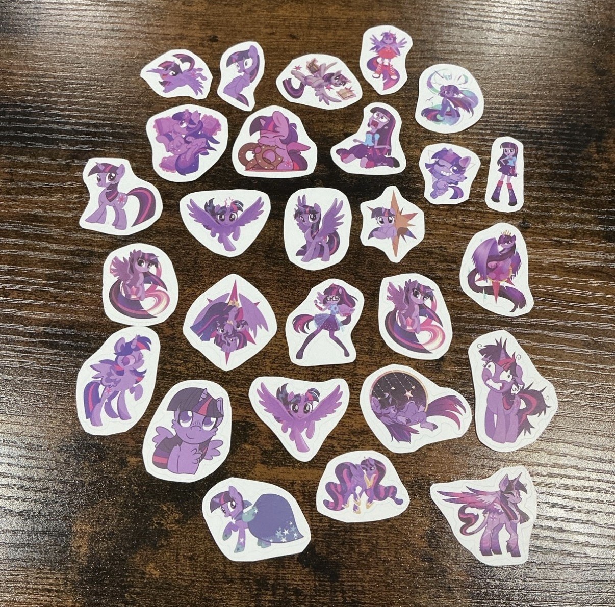 27 Twilight sparkle MLP My Little Pony die cut vinyl Sticker lot bundle hasbro