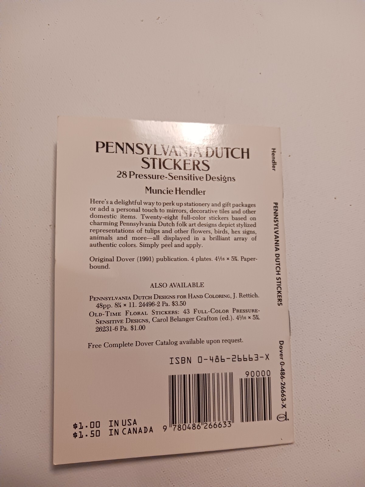 Pennsylvania Dutch Stickers 28 Pressure Sensitive Designs Muncie Hendler