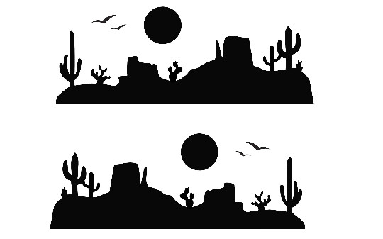 Desert Scene Vehicle Side Graphics, Set of 2 L-R