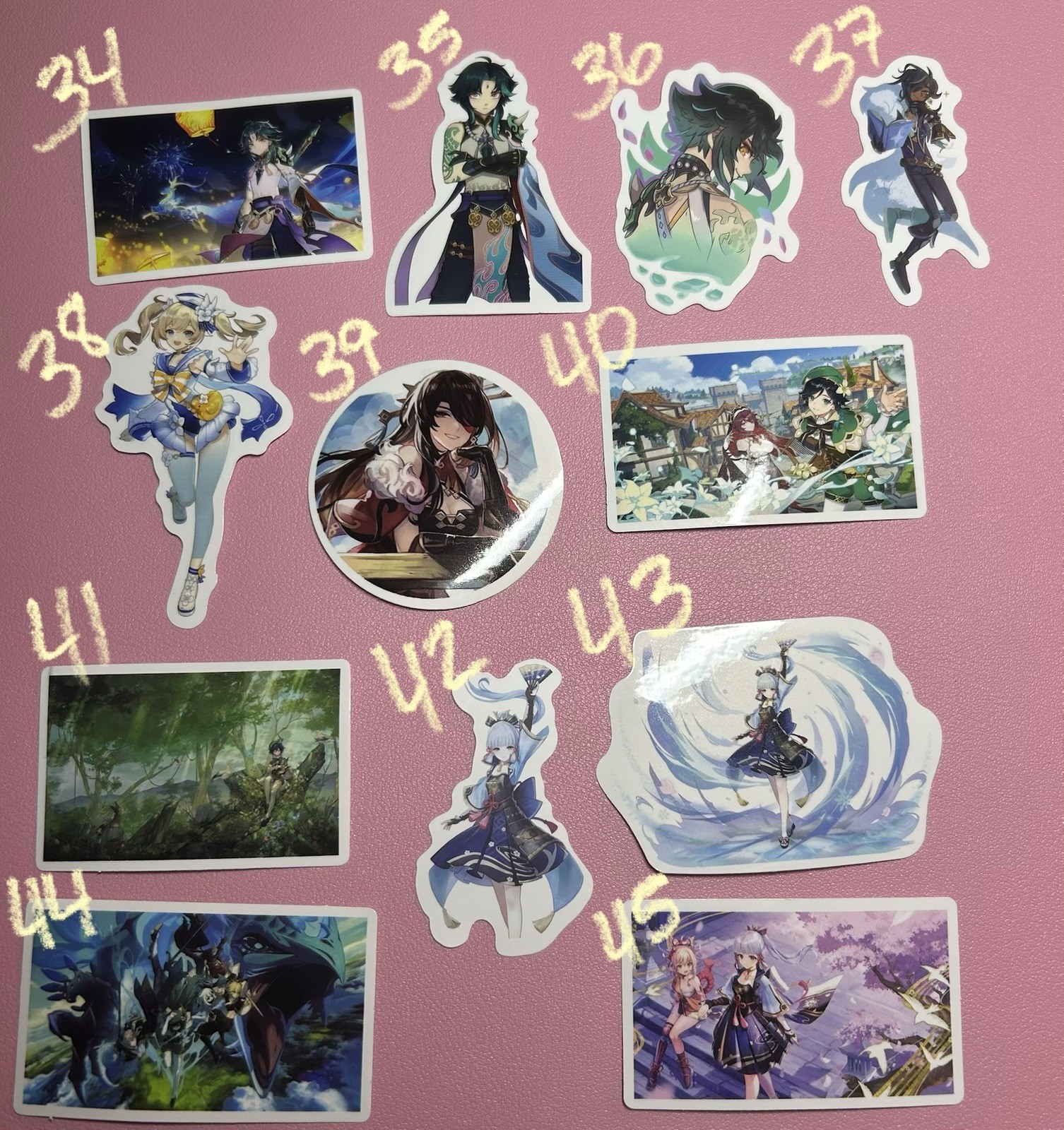 Genshin Impact Anime Stickers – 11