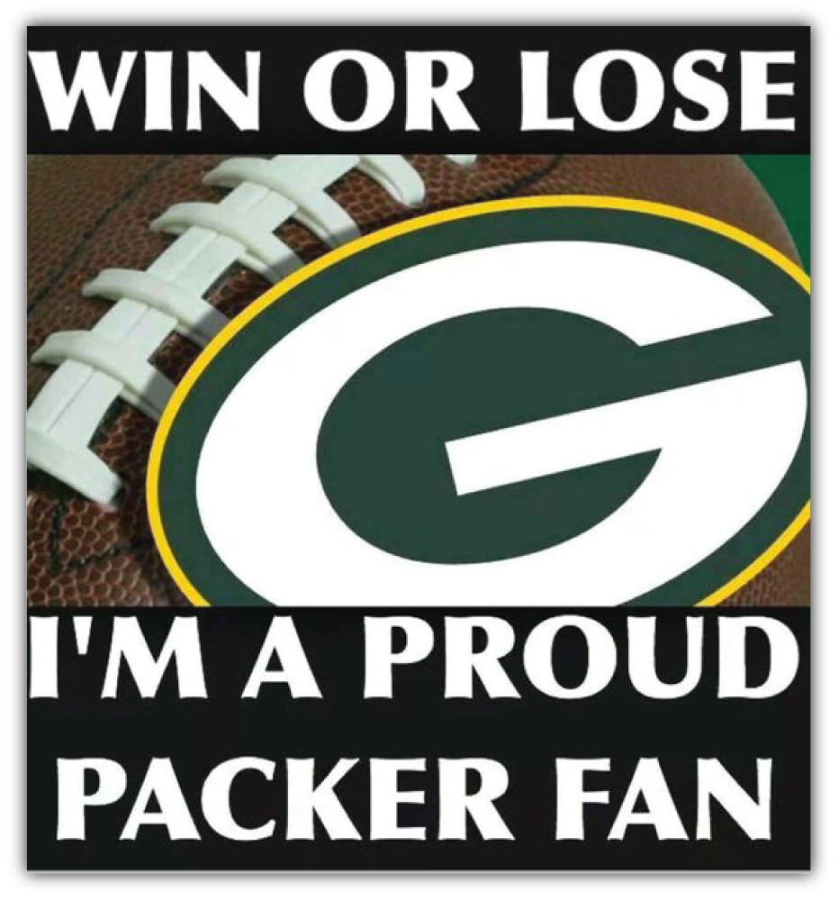 Green Bay Packers NFL Proud Car Bumper Sticker Decal – 3" or 5"