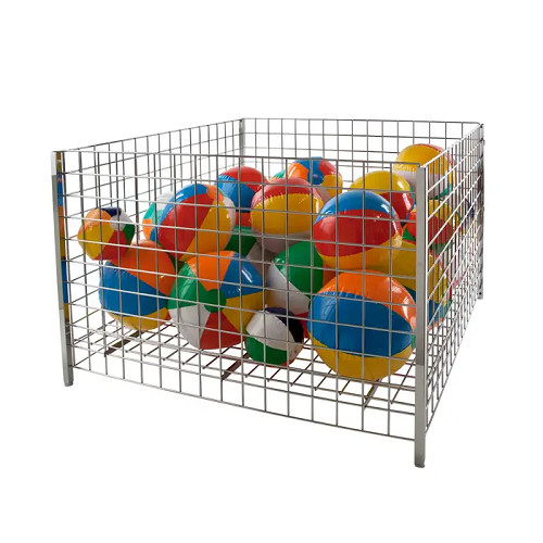 Econoco GTC48/C Chrome 48" Square Grid Dump Bin