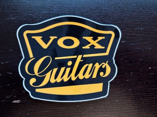 Vox GUITARS Custom Shop Sticker 4"x3"