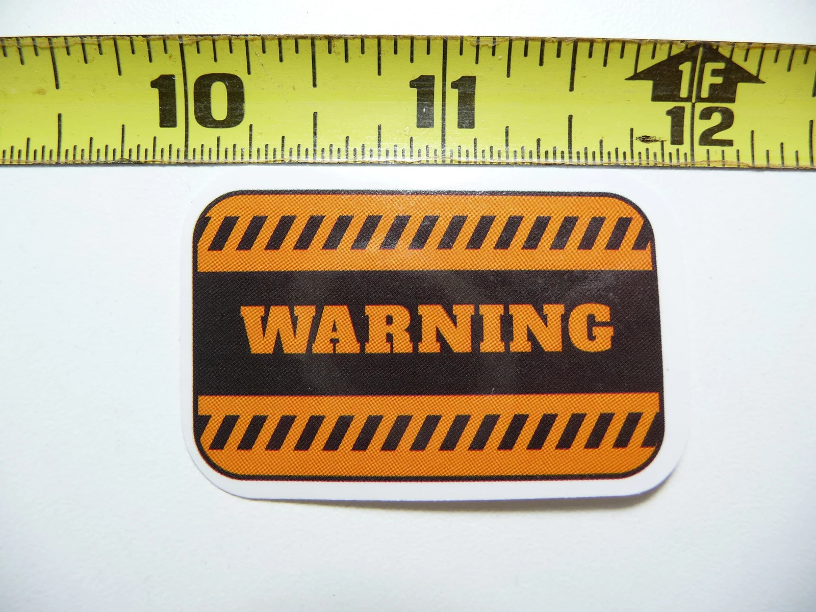 GENERAL WARNING SMALL STICKER DECAL SIGN WARNING NOTICE JOKE PRANK GAG