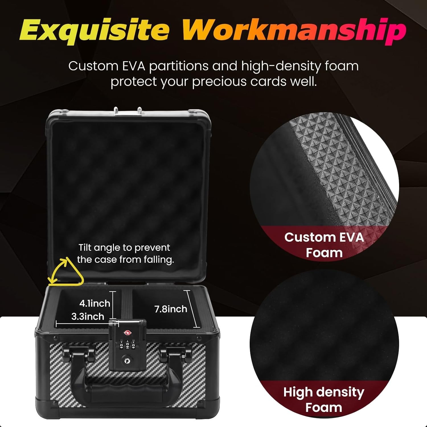 Graded Card Case Upgraded Sports Card Storage Box Waterproof Trading Card Holder