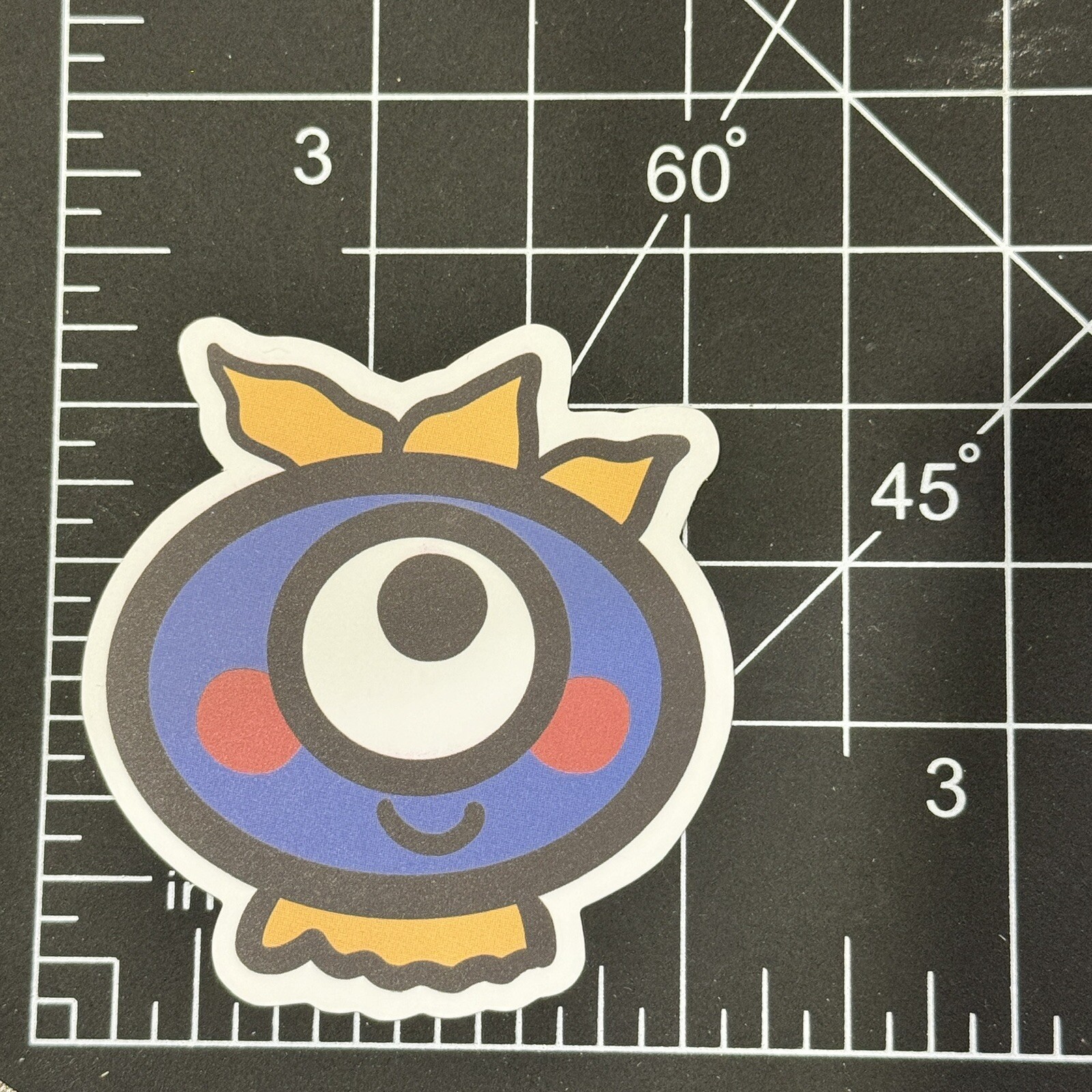 One Eyed Blue Monster Matte – Vinyl Decal Sticker Bomb Skateboard Hip Cool Wild