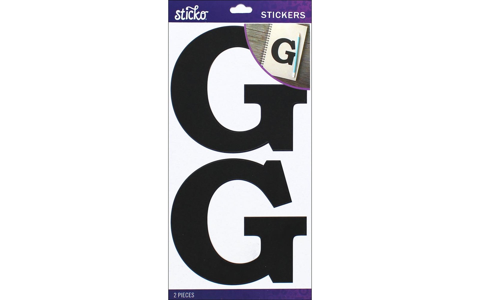 EK Sticko Sticker Basic Black Monogram G