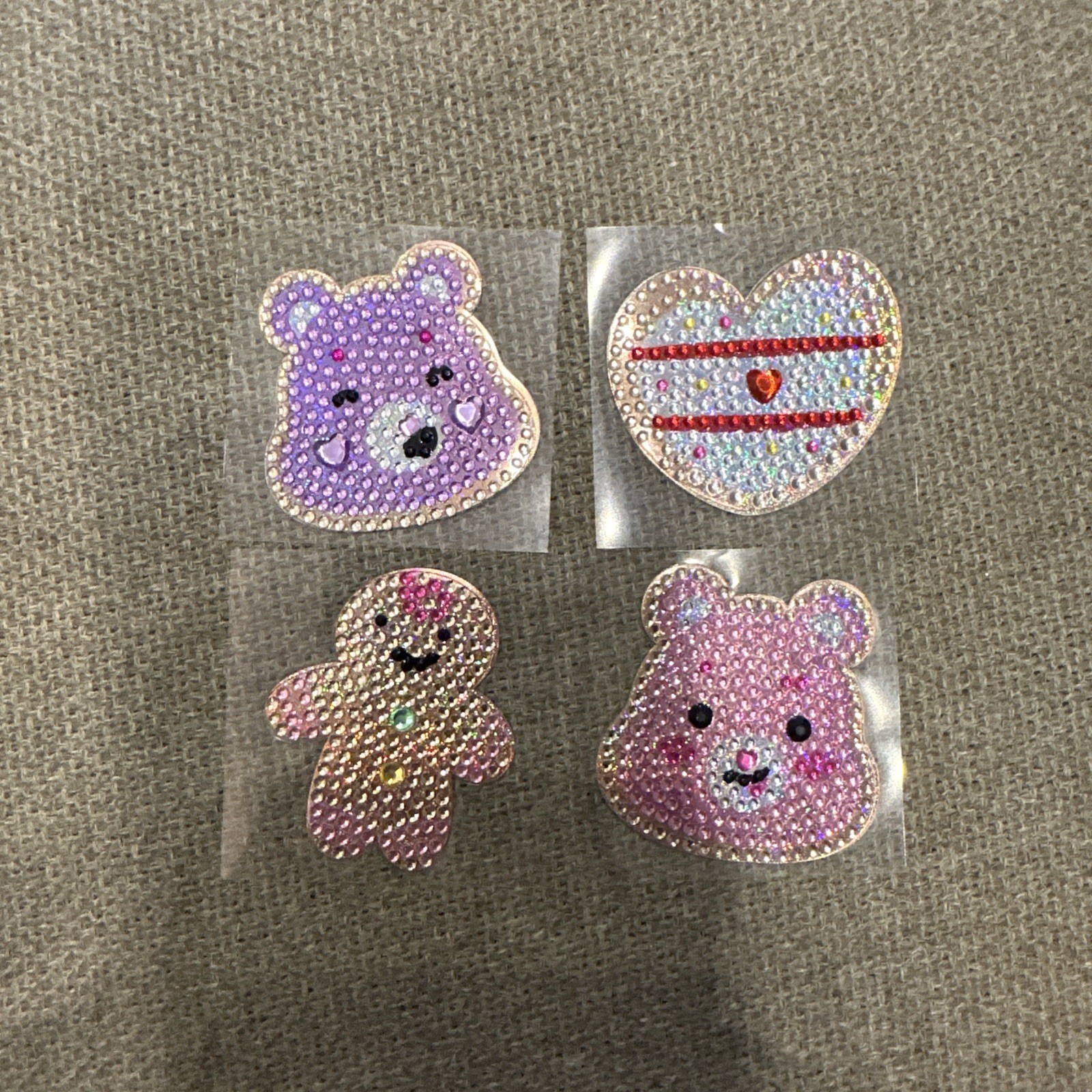 NEW StickerBeans Care Bears Cookie Collection, Set Of 4 Stickers – 2” Sticker
