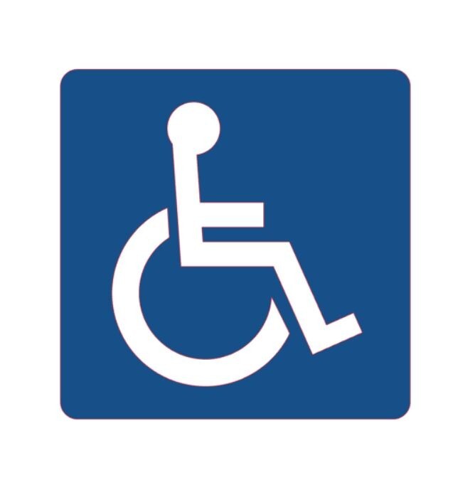 Handicap Decals PICK SIZE Sticker Logo Sign Door Wall Business Store Shop Car