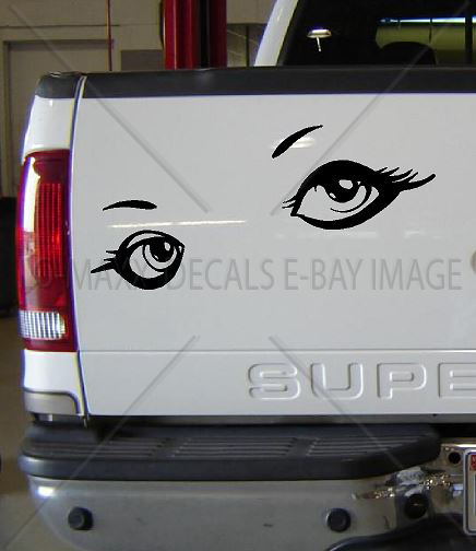 Woman Eyes Beautiful Car Home Decor Fashion Beauty Salon Die Cut Vinyl Decal