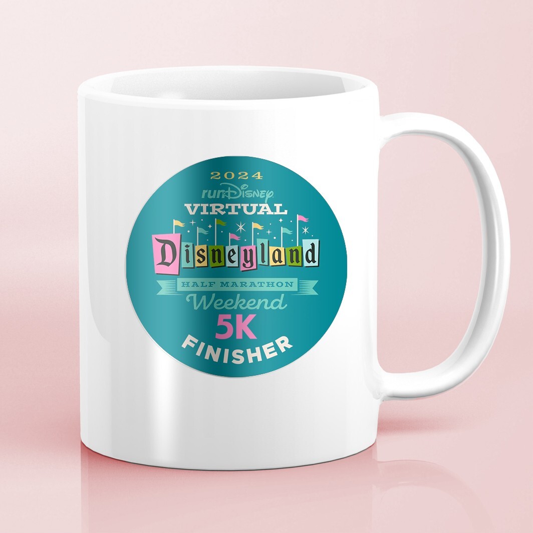 Disneyland Half Marathon 2024 5K 3.1 VIRTUAL FINISHER Water Bottle Sticker