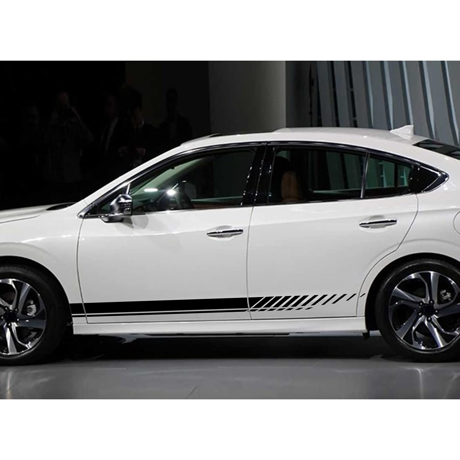Universal Vinyl Side Body Car Decals Racing Stripes Sticker Stripe Graphics C…
