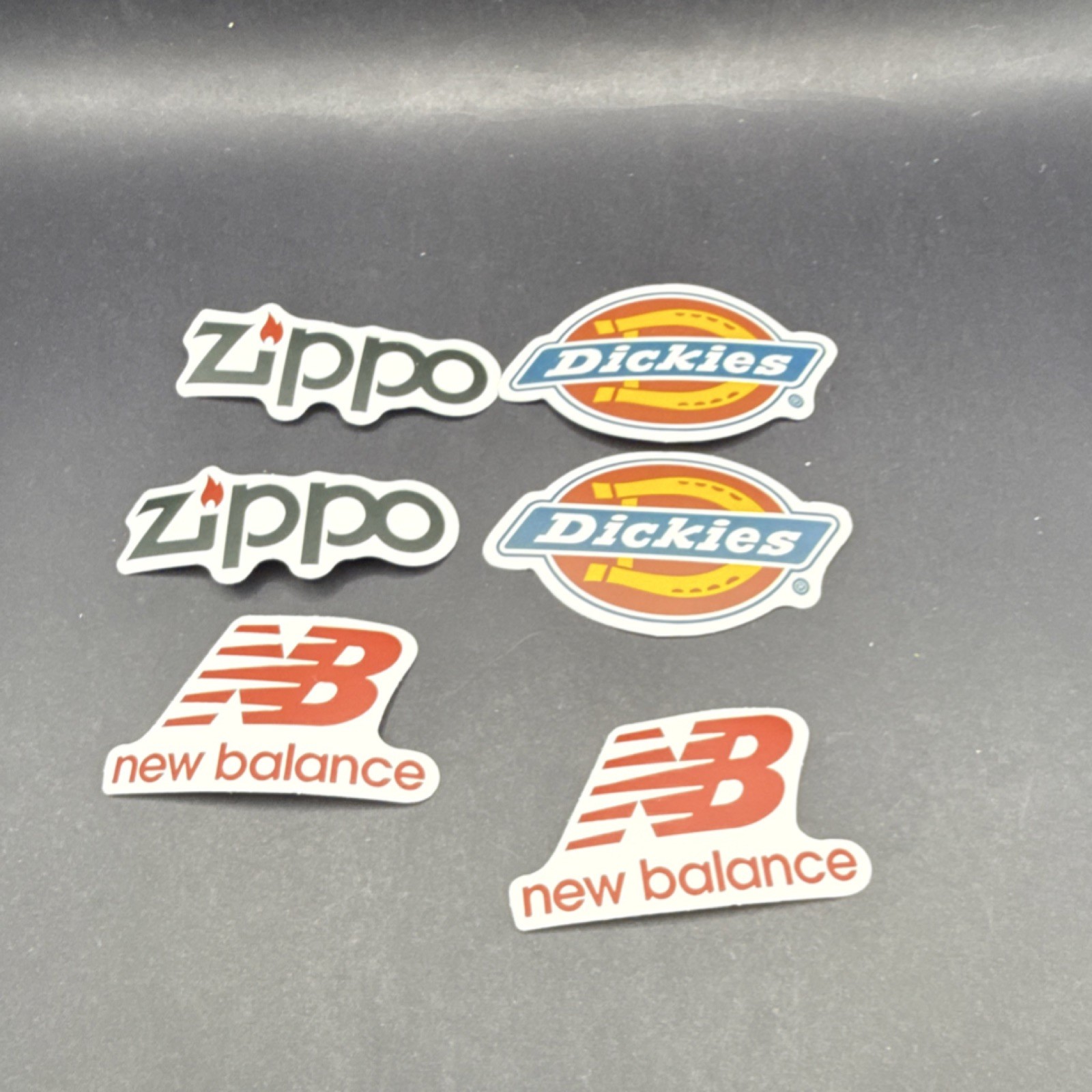 Zippo Dickies New Balance Multicolor Vinyl Sticker Brand Logo for Adults