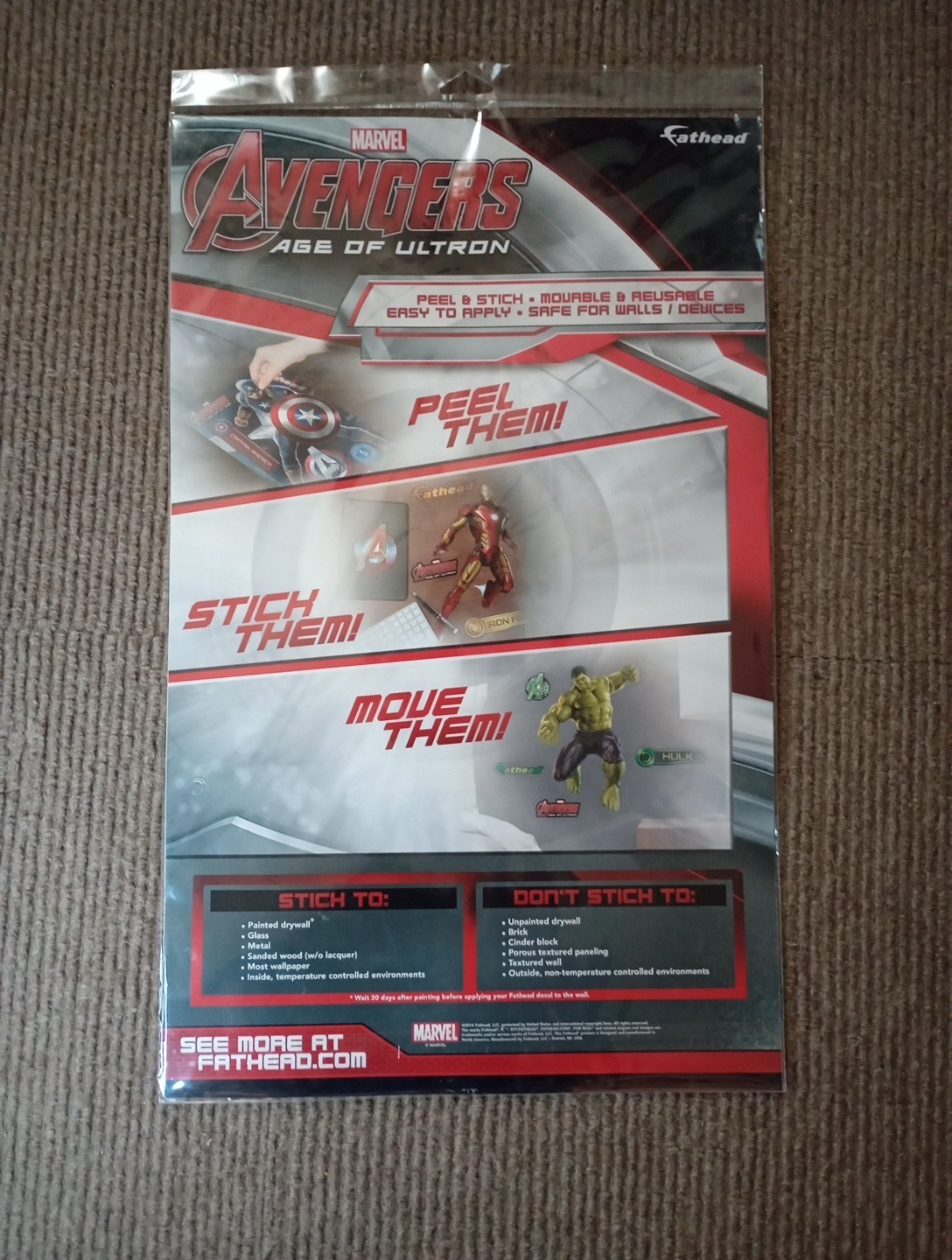 Marvel Avengers – Iron Man Fathead Decals 2014