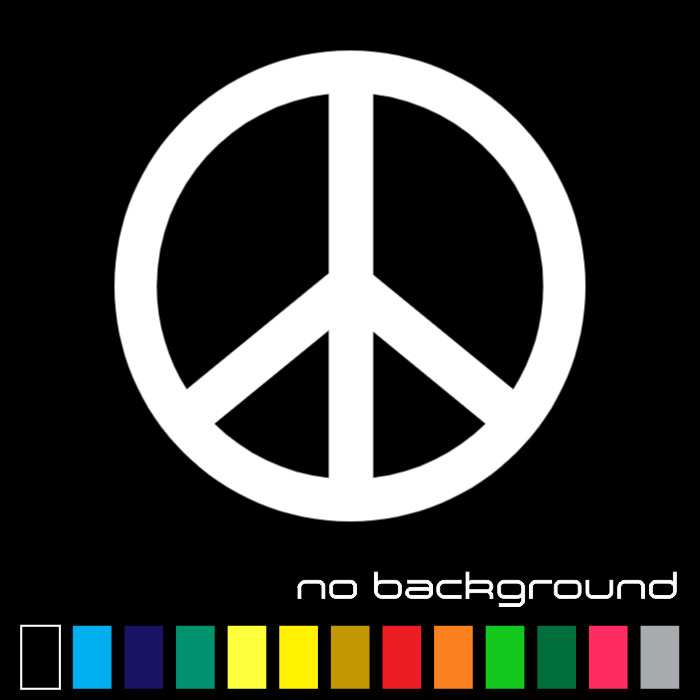 Peace Sign Sticker Vinyl Decal – Love Symbol Car Window Bumper Hippie