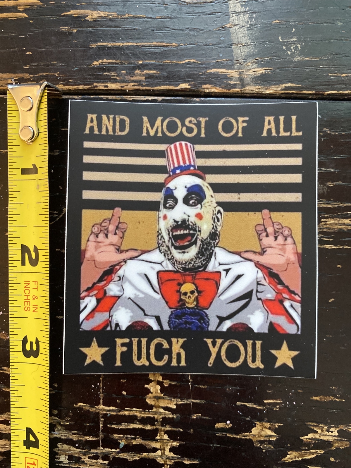 Captain Spalding (This Sticker Is Dishwasher Safe)Devils Rejects/Rob Zombie