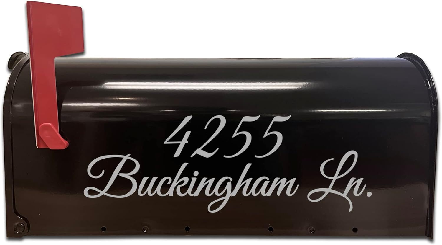 Mailbox Decals Custom Street Name and Address Set of Two Decals – CMB7