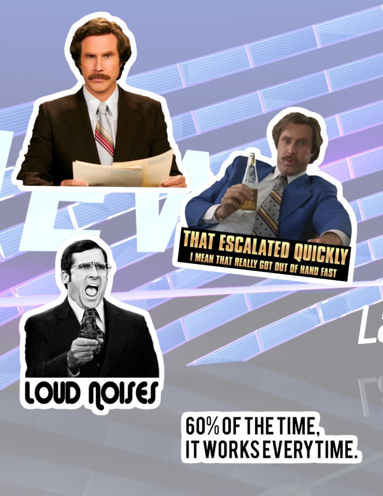 Anchorman 2000's Comedy Sticker Pack