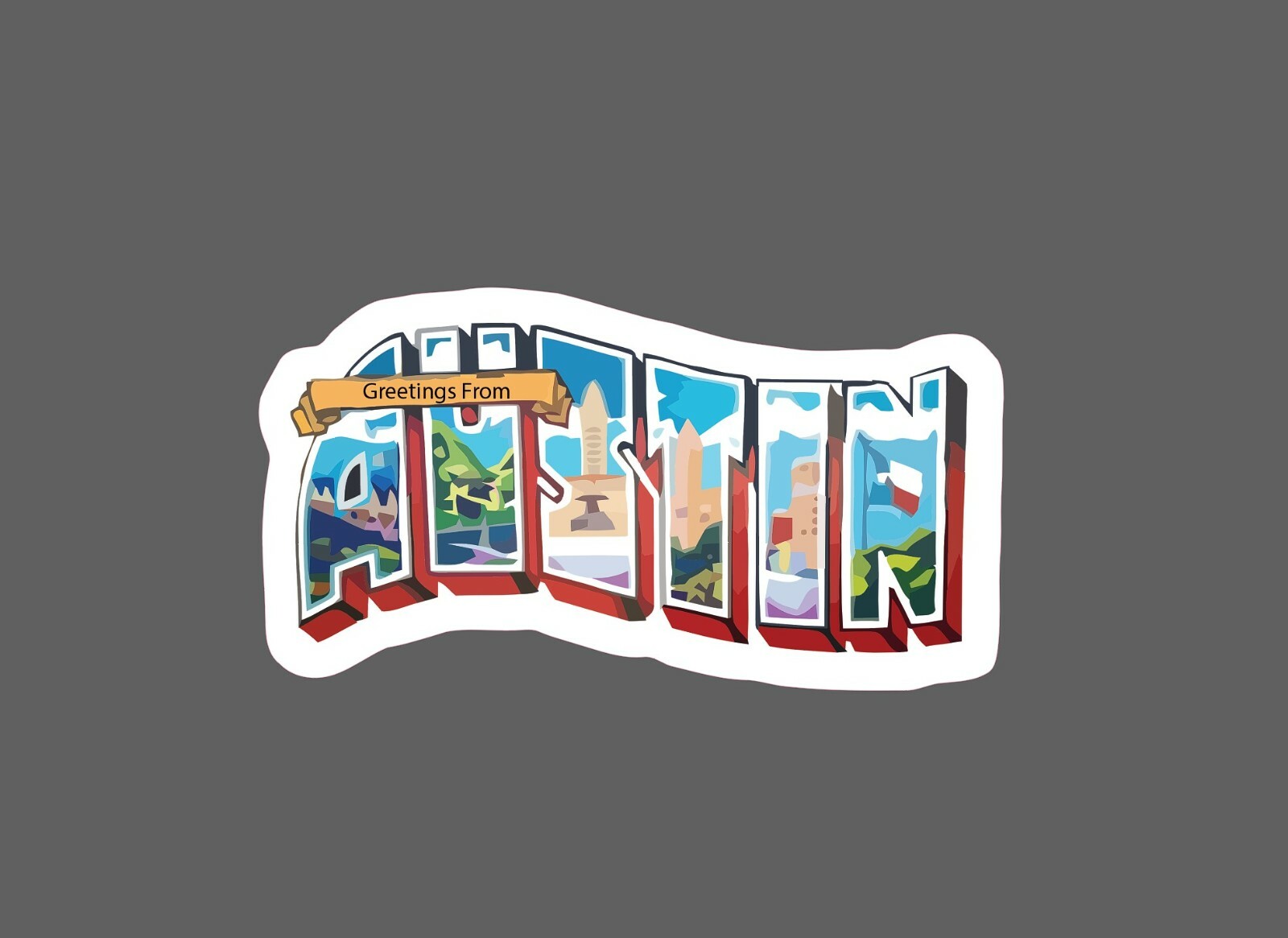 Austin Sticker Texas Travel City Waterproof – Buy Any 4 For $1.75 Each Storewide