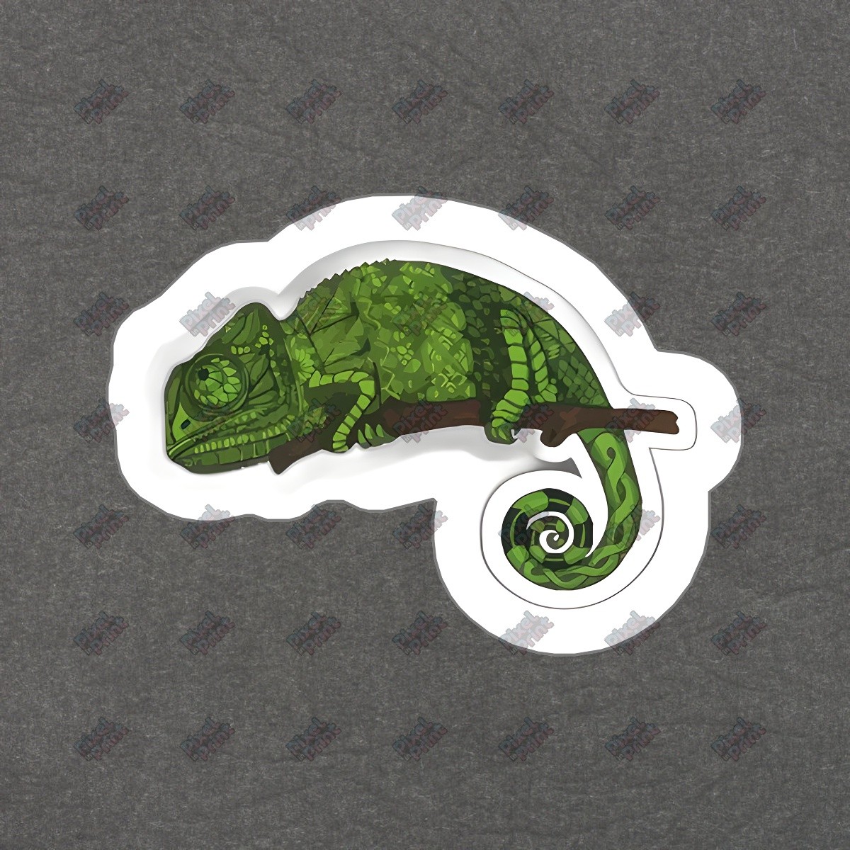 Colorful Chameleon Vinyl Sticker Decal Perfect for Laptops, Water #228633