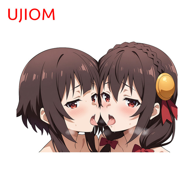 EARLFAMILY 5.1" Megumin Anime Car Sticker Car Door Waterproof Motorcycle Decals