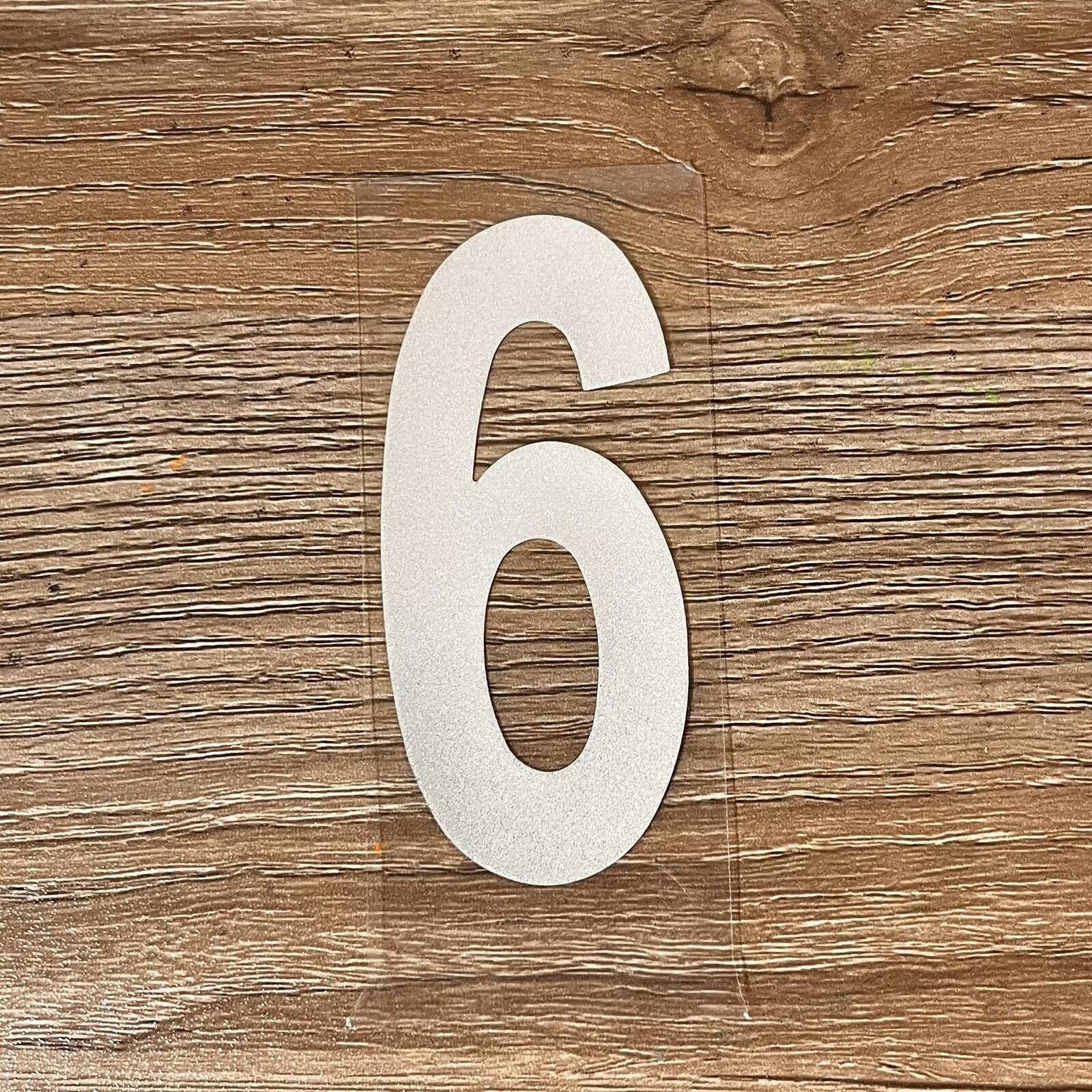 3" Reflective Mailbox Numbers Sticker Decal Die Cut Vinyl Waterproof – “6”
