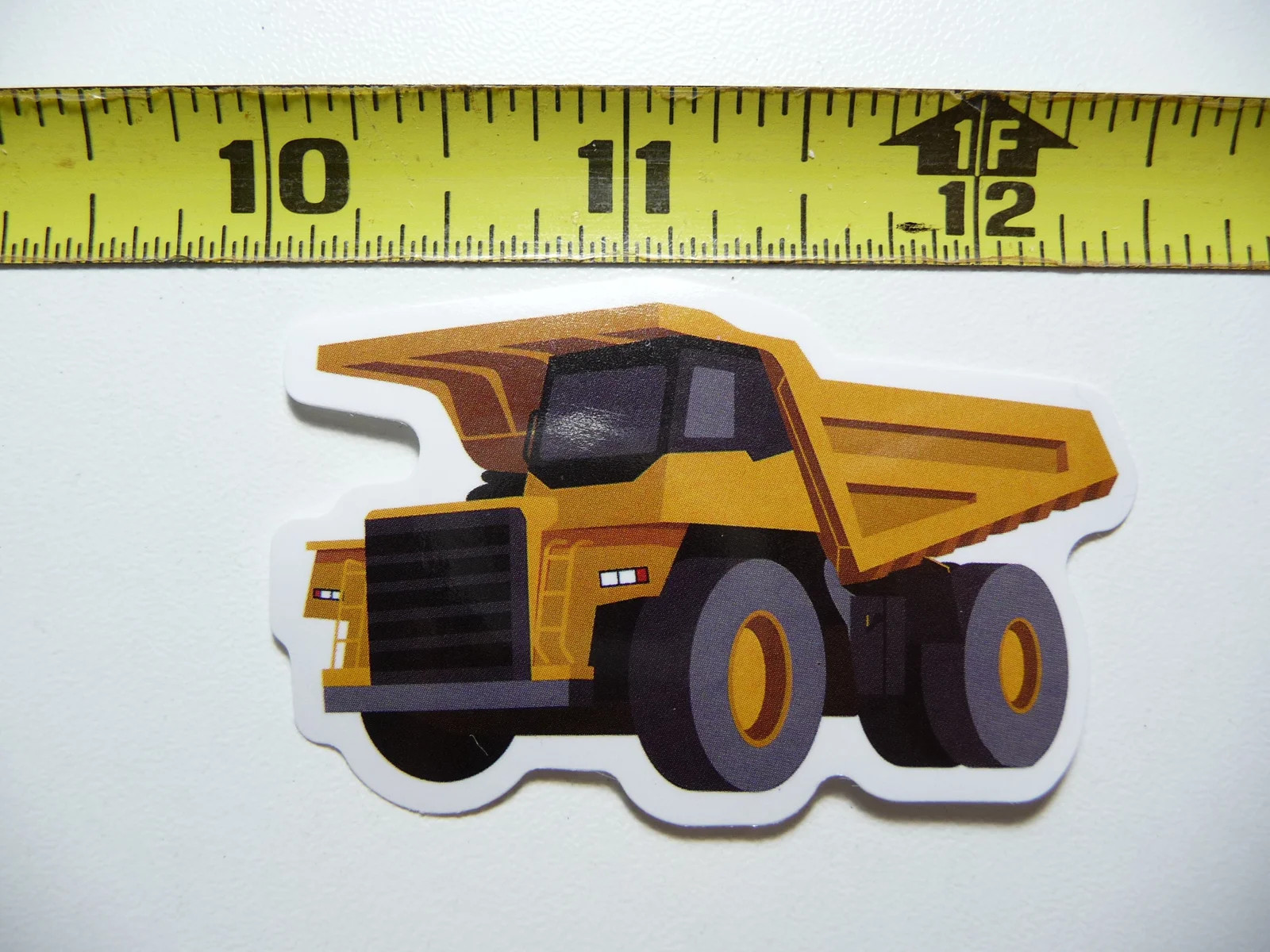 MINING LEFT DUMP TRUCK SMALL STICKER DECAL CONSTRUCTION MACHINERY