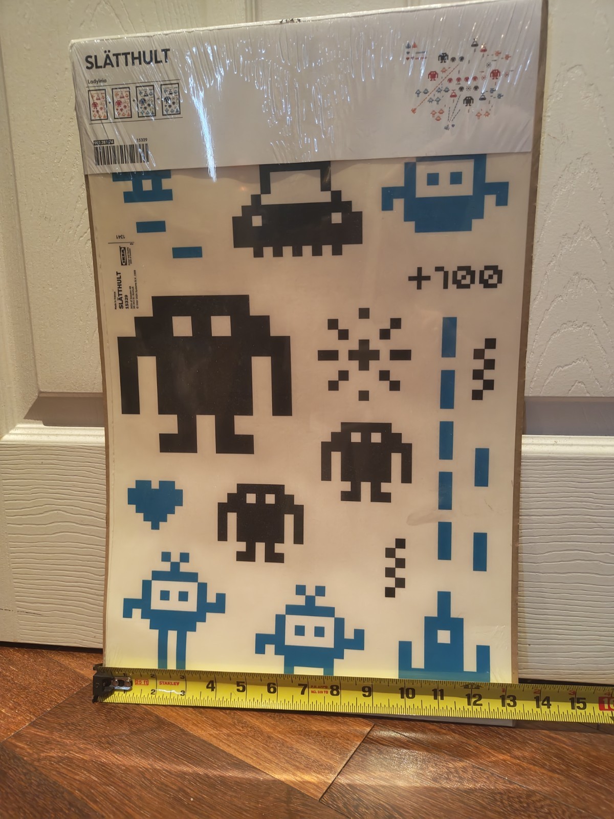 Arcade Alien Wall Art Decals Ikea Slatthult Ladyleia New Pixel Art Style Retro