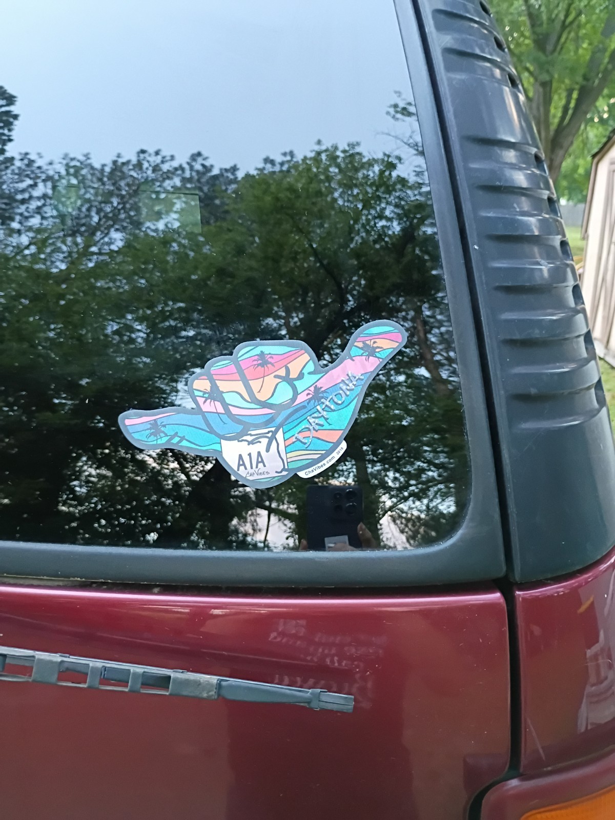 *DECAL* Shaka Hand / DAYTONA BEACH FL CHAVIBES Halogram Sticker Lot X3