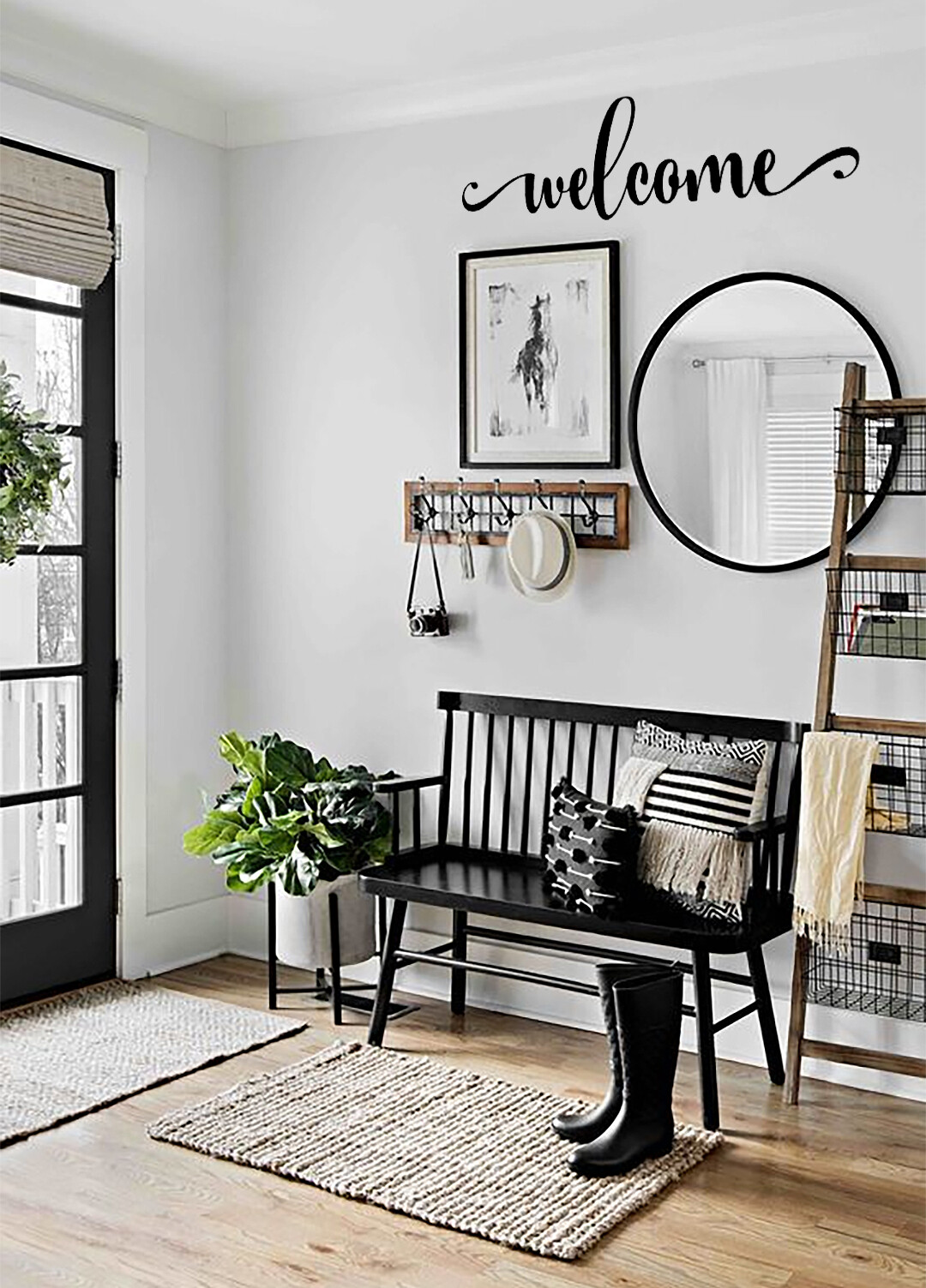 Welcome Decal – FREE SHIPPING, Door Art, Welcome Sign, Wall Decal