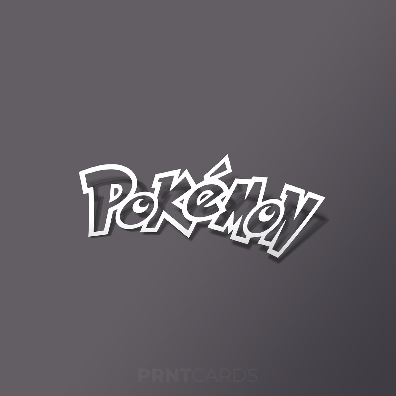 Pokemon Logo Vinyl Decal Waterproof Sticker Car Laptop Wall Multiple Sizes