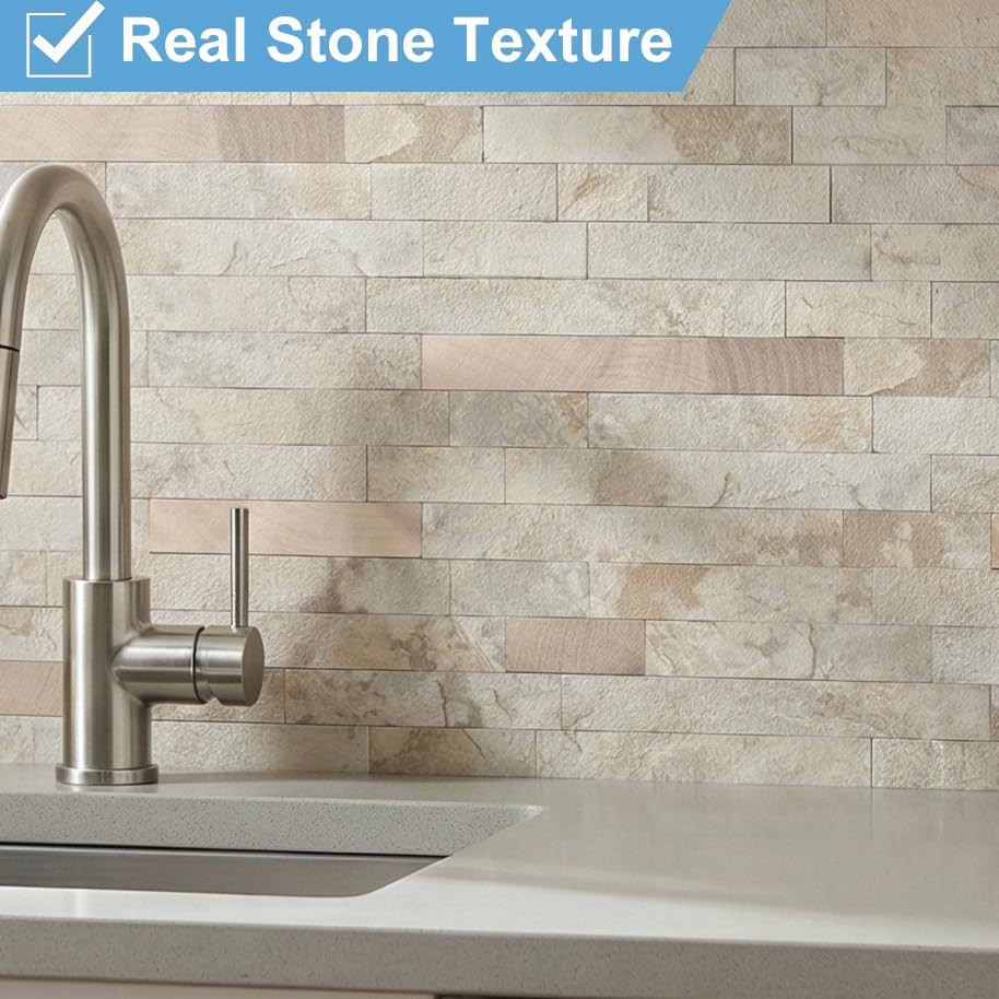 2026 New Upgrade Peel and Stick Backsplash, Stick on Backsplash Tiles for Kit…