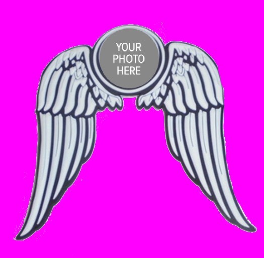 Custom Angel Wing Love Faith Family God Sticker Magnet Button Picture Fridge AO