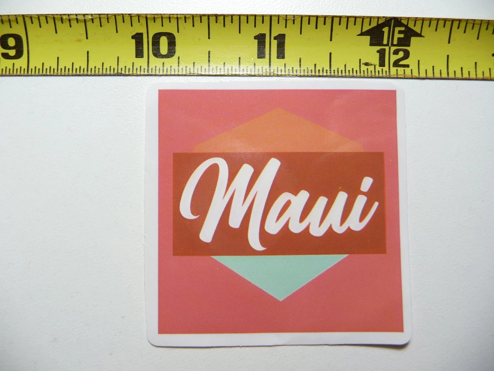 BASIC MAUI CURSIVE SMALL STICKER DECAL HAWAII LOVE VACATION TRIP SOUVENIR