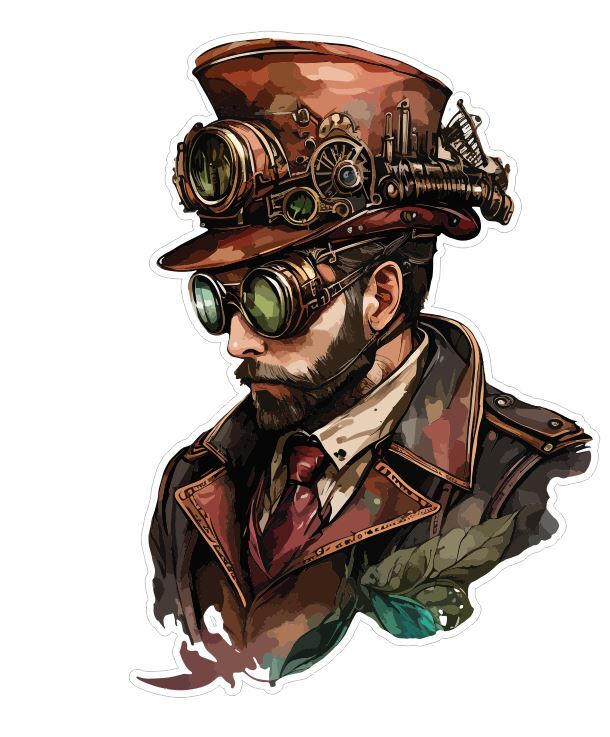 Steampunk Sticker Decal A536 Steam Punk