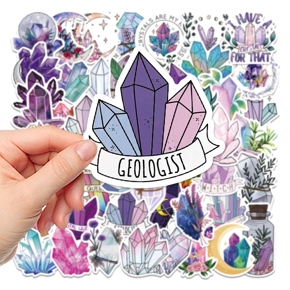 100pcs SPIRITUAL Stickers Pack, Crystal Potion Gothic Stickers, #193216