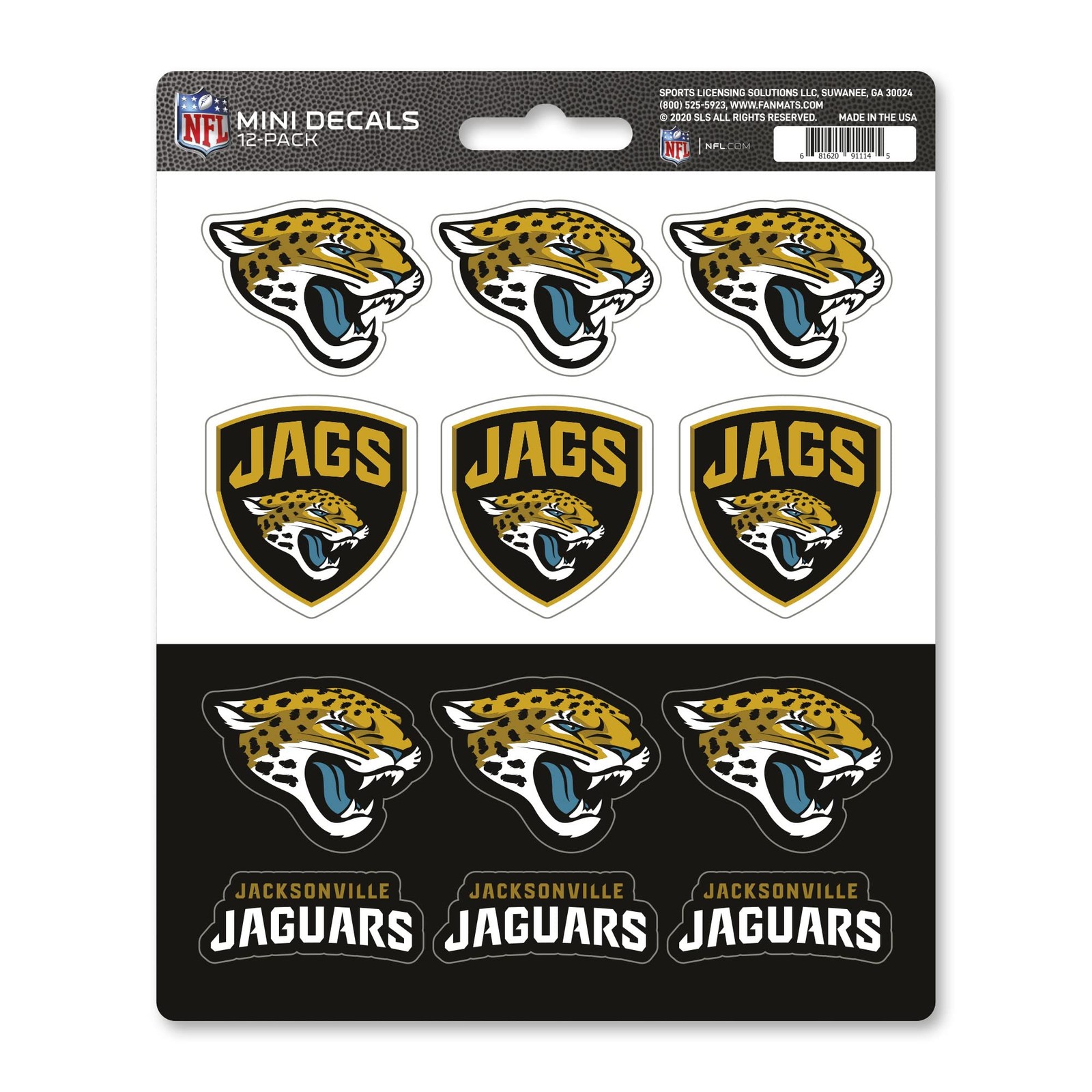 Team Colors Mini Decals Set of 12 1 Inch Vinyl Stickers for Cars Laptops
